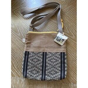Rachel Elise shoulder/crossbody Bag Handwoven Fabric And Canvas